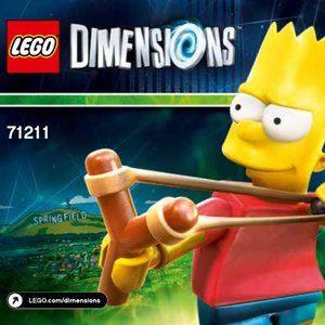 NEW LEGO DIMENSIONS THE SIMPSONS LEGO TOYS BART SIMPSON VIDEO GAME CONTENT PIECE